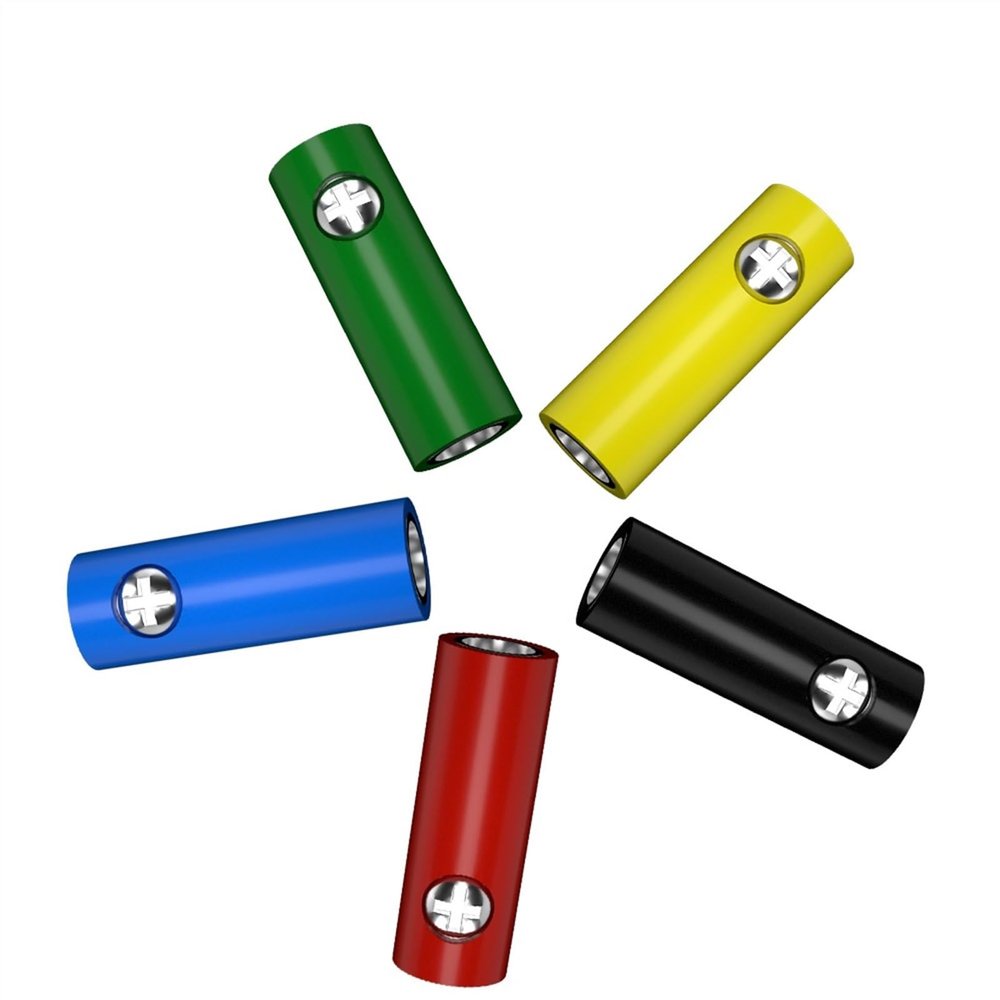 10PCS 4MM Banana Plug Female Socket Test Plug Terminal Electrical Connector Q.10050 (Color : 5 colorsx2)
