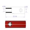 10PCS 4MM Banana Plug Female Socket Test Plug Terminal Electrical Connector Q.10050 (Color : 5 colorsx2) view 3
