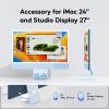 iMac Accessories for i-Mac 2021/2023/2024, PULWTOP USB C Hub for iMac with USB A/C 10Gbps, Hub for M1/M3/M4, 2USB A 2.0, SD/TF Card Reader for iMac24 inch & Studio Display 2 Blue view 4