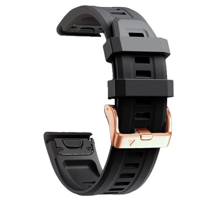 AMSOH 20mm Silicone Straps Watchband For Garmin instinct 2S Bracelet Wristband Sport Correa Wrist Strap Band for Smart Watch Accessory (Color : D, Size : For Fenix 5S Plus)
