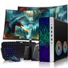 TechMagnet G3 Desktop RGB Computer PC with Intel i7-6th Gen, 16GB DDR4 Ram 512GB SSD, Dual 24-inch Curved Monitor, RGB Speaker, Gaming Keyboard Mouse, 2X ARGB Fan WiFi, Windows 11 Pro (Renewed) view 1