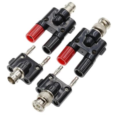 10PCS BNC to Two Dual 4mm Banana Male Female Jack Coaxial Connector RF Adapter (Color : BNC Female Head)