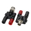 10PCS BNC to Two Dual 4mm Banana Male Female Jack Coaxial Connector RF Adapter (Color : BNC Female Head) view 3