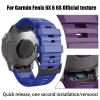 AMSOH Quick Release 26 22mm SmartWatch Band For Garmin EPIX Fenix 7X 7 6X 6 pro 5 5X/Instinct 2/Descent Mk2i Silicone Strap Watchband (Color : L, Size : Fenix 6X 6X Pro Mk1) view 3