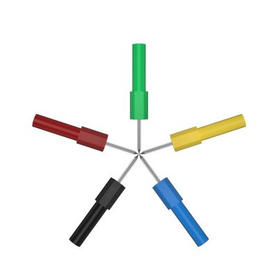 10pcs 2mm Banana pin Plug Transfer 4mm Banana Socket Female Banana Electrical Connector J.20013 (Color : 5 Red 5 Black)