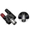 2PCS BNC Female Plug to 2X 4mm Dual Banana Female Jack Socket Binding Post RF Coax Coaxial Splitter Connector Q.20024 view 2