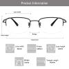 LAMBBAA Accessories Glasses Titanium Frame Glasses Classic Computer Flexible Anti Eyestrain For Men Women(black,+2.25Magnification) view 3