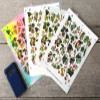 Stickers Pack (Over 150 Stickers) Orchard Treasures: Diverse Assembly of Exquisite Figs, Berries, and Stone Fruits - Botanical Illustration Series ~ Removable White Vinyl Hologram Transparent view 2