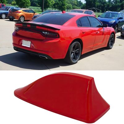 DREAMOTOR Shark Fin Antenna Cover for Car, Car AM/FM Radio Signal Roof Aerial Decoration, Vehicle Shark Fin Shape Cover with Adhesive Tape, Antenna Cover Replacement for SUV Truck Van Most Auto Cars