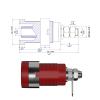 10pcs 4mm Banana Socket Binding Post Banana Plug Jack Electrical Connector J.40018 (Color : 5 Colors x 2) view 3
