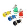 100PCS 4MM Panel Banana Socket Hole Current 32A Terminal Connector Open Hole 12mm Plug (Color : Each in Color 20PCS) view 1