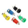 100PCS 4MM Panel Banana Socket Hole Current 32A Terminal Connector Open Hole 12mm Plug (Color : Each in Color 20PCS) view 2