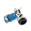 100PCS 4MM Panel Banana Socket Hole Current 32A Terminal Connector Open Hole 12mm Plug (Color : Each in Color 20PCS) view 3
