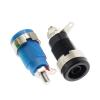 100PCS 4MM Panel Banana Socket Hole Current 32A Terminal Connector Open Hole 12mm Plug (Color : Each in Color 20PCS) view 4
