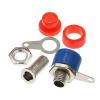 100PCS 4mm Banana Binding Post Test Connector 4mm Banana Female Socket Plug Jack Adapter Red Black Green Yellow Blue (Color : Black) view 3