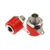 100PCS 4mm Banana Binding Post Test Connector 4mm Banana Female Socket Plug Jack Adapter Red Black Green Yellow Blue (Color : Black) view 4