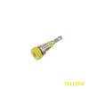 WUZDPRCJ 100PCS 2MM Banana Socket Binding Post Nut Banana Plug Jack Electrical Connector Terminal Test Hole (Color : Yellow) view 2