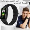 TumpCez Solo Loop Elastic Nylon Bands Only Compatible with Amazfit Band 7 Straps,Soft Adjustable Stretchy Sport Replacement Strap for Amazfit Band 7 for Men Women view 2