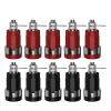 WUZDPRCJ 10PCS 4MM Banana Socket Binding Post Nut Banana Plug Jack Electrical Connector Terminal Test Hole Q.40018 (Color : 5 red 5 Black) view 1