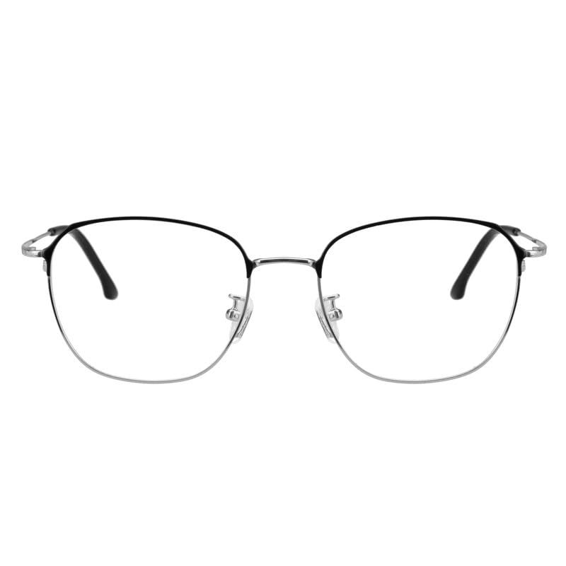 LAMBBAA Accessories Glasses Titanium Frame Glasses Classic Computer Flexible Anti Eyestrain For Men Women(silver,+2.00Magnification)