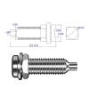 10pcs 4mm Banana Socket Metal M6 Hexagon Nut Cutout Panel Socket Binding Post Electrical Connector Parts J.40009 view 2