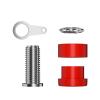 WUZDPRCJ 10PCS 4MM Banana Socket Binding Post Nut Banana Plug Jack Electrical Connector Terminal Test Hole Q.40011 (Color : 5 red 5 Black) view 4