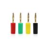 10PCS 2MM Banana Plug Nickel Plated Electrical Terminal Connector Accessories 5 Colors (Color : Blue 10Pcs) view 1
