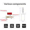 10PCS 2MM Banana Plug Nickel Plated Electrical Terminal Connector Accessories 5 Colors (Color : Blue 10Pcs) view 3