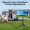 FORGING MOUNT Tripod Portable Floor TV Stand,Foldable Stand Height Adjustable for Portable Display Floor TV Stand 26-65" Flat Screen/Curved TVs, Holds Up to 77lbs view 2