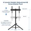 FORGING MOUNT Tripod Portable Floor TV Stand,Foldable Stand Height Adjustable for Portable Display Floor TV Stand 26-65" Flat Screen/Curved TVs, Holds Up to 77lbs view 3