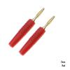 100PCS 2MM Plugs Gold Plated Musical Speaker Cable Wire Pin Banana Plug Connectors (Color : Red) view 2