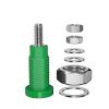 5PCS 4MM Banana Socket Binding Post Nut Banana Plug Jack Electrical Connector Terminal Test Hole J.40021 (Color : 5 red) view 3