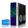 TechMagnet HP G3 Desktop RGB Computer PC Intel i7-6th Gen, 16GB DDR4 Ram 512GB SSD, Dual 24-inch Monitor, RGB Speaker, Gaming Keyboard Mouse, 2X ARGB Fan WiFi, Windows 11 Pro (Renewed) view 3