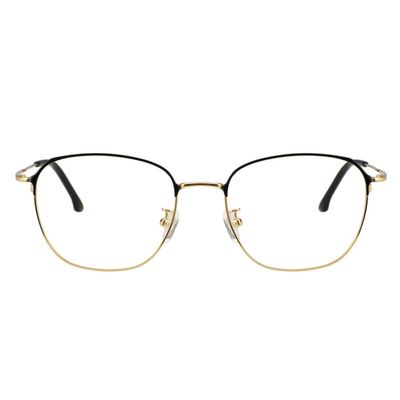 LAMBBAA Accessories Glasses Titanium Frame Glasses Classic Computer Flexible Anti Eyestrain For Men Women(gold,+2.25Magnification)