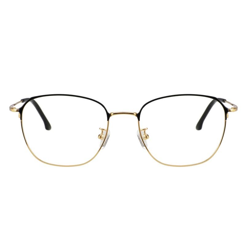 LAMBBAA Accessories Glasses Titanium Frame Glasses Classic Computer Flexible Anti Eyestrain For Men Women(gold,+2.25Magnification)