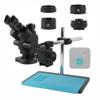 ZTBH Microscope Accessories Kit 2K 4K 48MP 51MP HDMI USB 3.5-90X Zoom Trinocular Stereo Microscope Camera for Soldering PCB Jewelry Appraisal Carving Microscope Slides (Color : 48MP 4K 2K HDMI USB) view 1