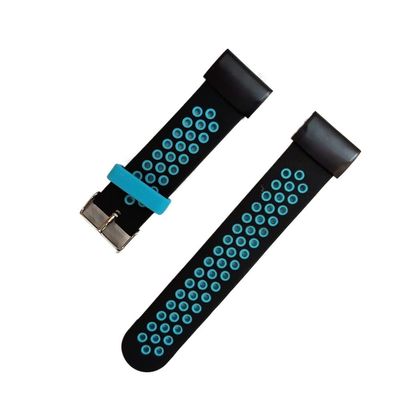 AMSOH Silicone Quick fit Watchband for Garmin Fenix 5X plus Smart watch Accessories Sport Bracelet Strap Band for Fenix 5 Correa (Color : Black blue, Size : 26mm)
