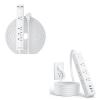 NTONPOWER Long Extension Cord 25 Ft, Flat Extension Cord Under Carpet + NTONPOWER Flat Extension Cord 10 ft, 1080J Surge Protector with Long Cord view 1