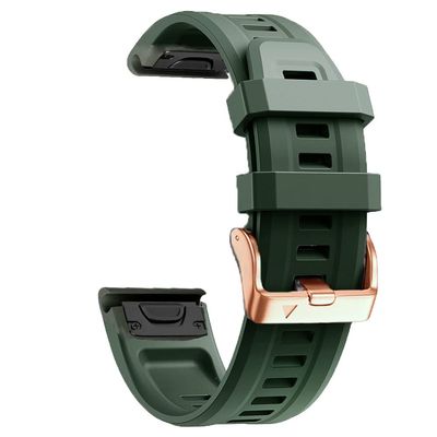 AMSOH 20mm Silicone Straps Watchband For Garmin instinct 2S Bracelet Wristband Sport Correa Wrist Strap Band for Smart Watch Accessory (Color : H, Size : For Fenix 5S)