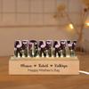 Certykllp Personalized Dry Flower Mom Night Light with Name Custom Pressed Dried Flowers Lamp Resin Art Letter Led Lights Mom Flower Lamp Customized Gift for Mom Grandma Wife (Resin Dry Flower-5) view 1
