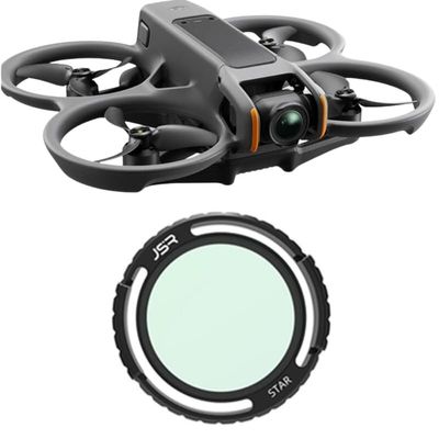 Coyktonty Lens Filter/Filter Set for DJI Avata 2 Drone Waterproof, Anti-Whiteout, UV-Blocking (Star)