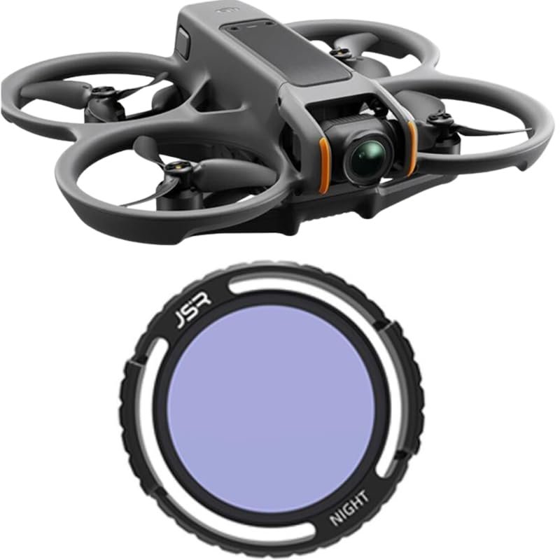 Coyktonty Lens Filter/Filter Set for DJI Avata 2 Drone Waterproof, Anti-Whiteout, UV-Blocking (Night)