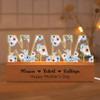 Personalized MOM Prints Flower Acrylic LED Night Light, Custom Kid's Names MOM Lamp, Mommy Gift, Mothers Day Christmas Birthday Gifts for Mom Grandma Wife view 1