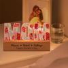 Personalized MOM Prints Flower Acrylic LED Night Light, Custom Kid's Names MOM Lamp, Mommy Gift, Mothers Day Christmas Birthday Gifts for Mom Grandma Wife view 3