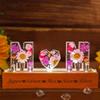 Certykllp Personalized Dry Flower Mom Night Light with Name Custom Pressed Dried Flowers Lamp Resin Art Letter Led Lights Mom Flower Lamp Customized Gift for Mom Grandma Wife (Resin Dry Flower-2) view 2