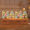 Personalized Birth Month Flower Acrylic MOM Night Light Custom Birth Month Flower Lamp for Mothers Day, Mommy Gift, Mothers Day Christmas Birthday Gifts for Mom, Mothers Day Decor view 1
