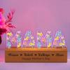 Personalized Birth Month Flower Acrylic MOM Night Light Custom Birth Month Flower Lamp for Mothers Day, Mommy Gift, Mothers Day Christmas Birthday Gifts for Mom, Mothers Day Decor view 4