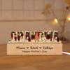 Certykllp Personalized Dry Flower Mom Night Light with Name Custom Pressed Dried Flowers Lamp Resin Art Letter Led Lights Mom Flower Lamp Customized Gift for Mom Grandma Wife (Resin Dry Flower-6) view 1