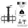 Adjustable Ceiling TV Mount Bracket, Motorized TV Lift Bracket, For 26-70 Inch TVs, Height Adjustable Motorized Ceiling TV Mount with Remote Control, Load Capacity Up to 60kg ( Size : 90-220cM ) view 2