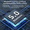 AWEI Earphones Wireless Bluetooth Headphones Over Ear7-12H Playtime, Hi-Res Audio, Memory Foam Ear Cups, Bluetooth Wireless Headphones Suit Travel, Home, Office view 2